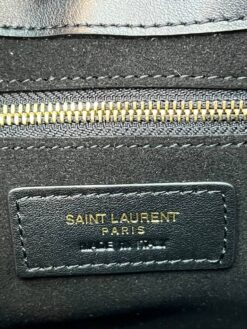 Сумка женская Saint Laurent Le 5 a 7 in Lambskin 24/13/6 см премиум люкc чёрная гладкая