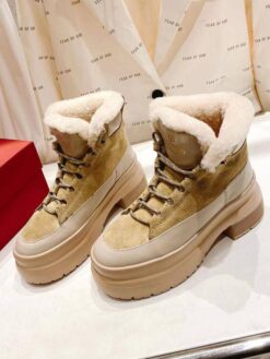 Ботинки Валентино A120166 премиум зимние бежевые - фото 9