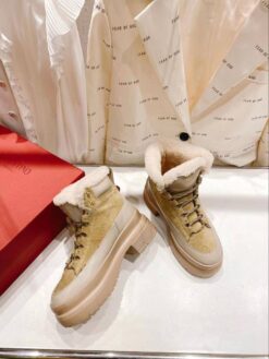 Ботинки Валентино A120166 премиум зимние бежевые