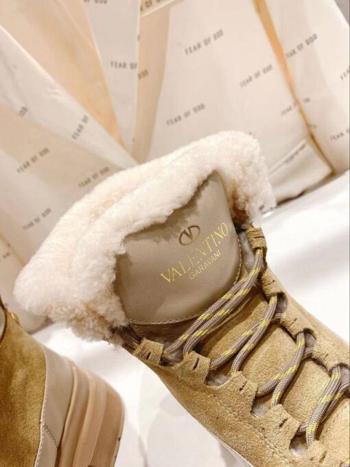 Ботинки Валентино A120166 премиум зимние бежевые - фото 3