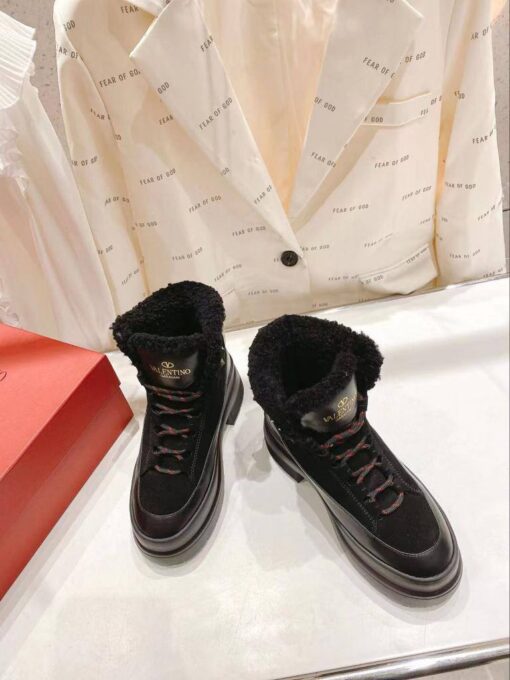 Ботинки Валентино A120182 премиум зимние чёрные - фото 7