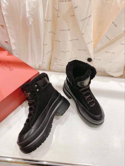 Ботинки Валентино A120182 премиум зимние чёрные - фото 8