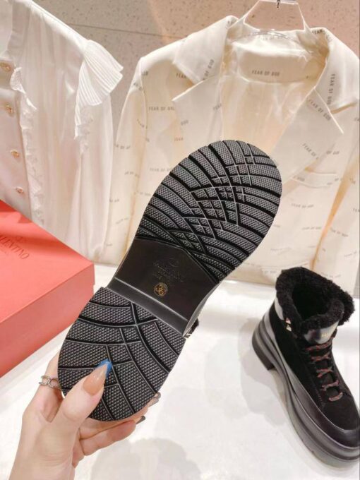 Ботинки Валентино A120182 премиум зимние чёрные - фото 5