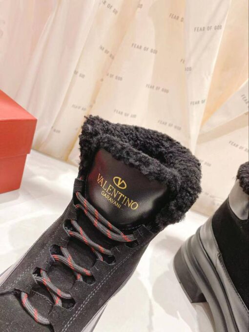 Ботинки Валентино A120182 премиум зимние чёрные - фото 6