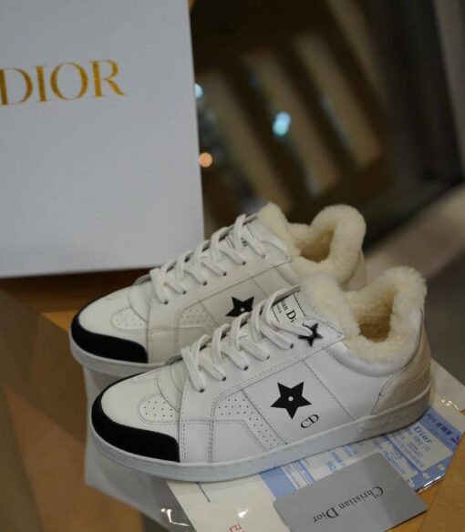 Кроссовки Christian Dior Star Winter Calfskin and Suede GR White-Black - фото 2