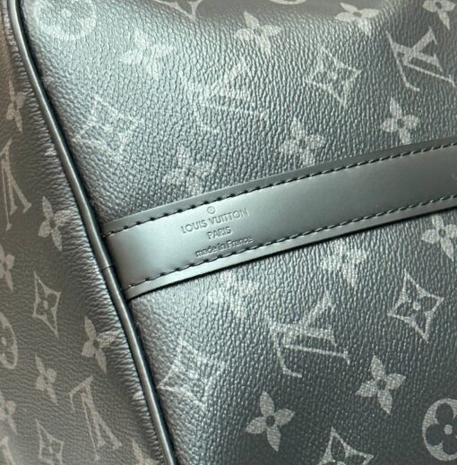 Сумка дорожная Louis Vuitton Keepall M40605-02 Premium чёрно-серая (три размера 45, 50, 55 см) - фото 6