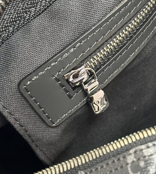 Сумка дорожная Louis Vuitton Keepall M40605-02 Premium чёрно-серая (три размера 45, 50, 55 см) - фото 8