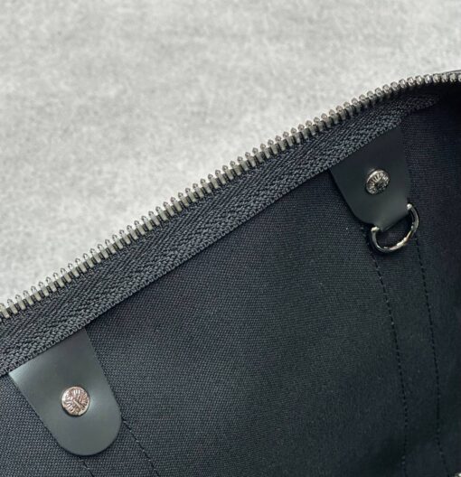 Сумка дорожная Louis Vuitton Keepall M40605-02 Premium чёрно-серая (три размера 45, 50, 55 см) - фото 9