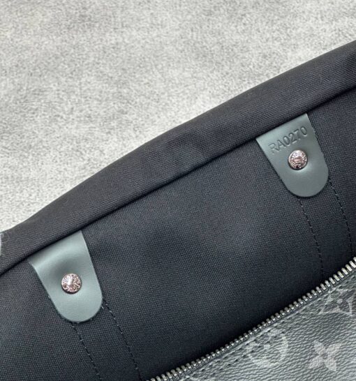 Сумка дорожная Louis Vuitton Keepall M40605-02 Premium чёрно-серая (три размера 45, 50, 55 см) - фото 10