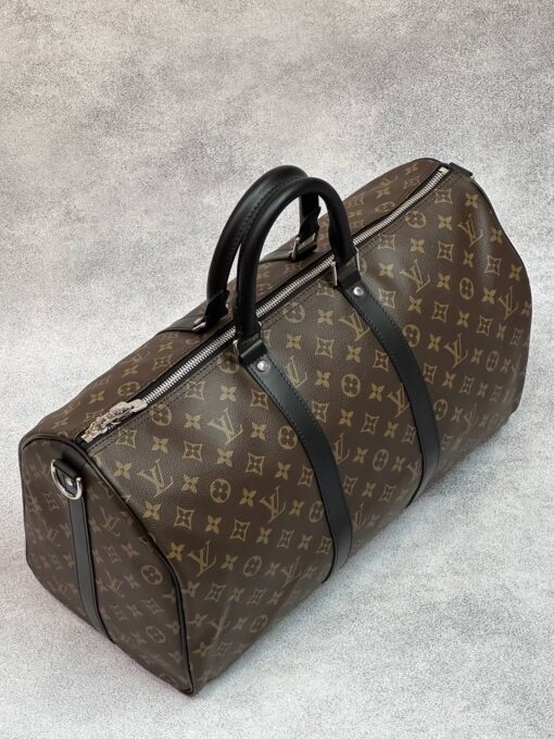 Сумка дорожная Louis Vuitton Keepall M40605-03 Premium коричневая (три размера 45, 50, 55 см) - фото 3