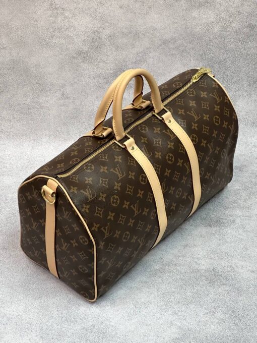 Сумка дорожная Louis Vuitton Keepall M40605-04 Premium коричневая (три размера 45, 50, 55 см) - фото 2
