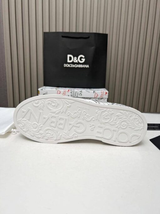 Кроссовки мужские Dolce & Gabbana Portofino A121268 с принтом белые - фото 4