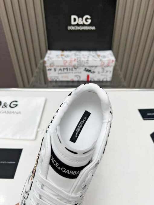 Кроссовки мужские Dolce & Gabbana Portofino A121268 с принтом белые - фото 6