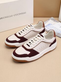 Кроссовки мужские Brunello Cucinelli A121831 White-D.Brown
