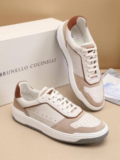 Кроссовки мужские Brunello Cucinelli A121845 White-Beige - фото 6
