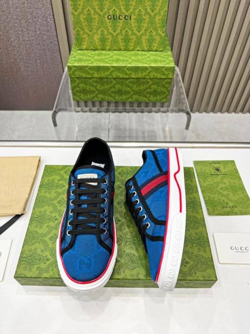 Кеды Gucci Tennis 1977 Sneaker A121915 Blue - фото 8