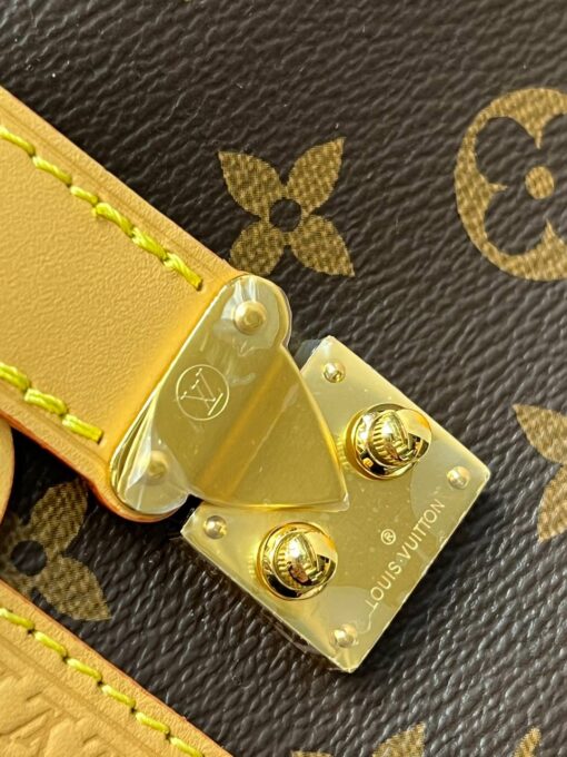Женская сумка Louis Vuitton Side Trunk M46815 Premium 24/16/8 см коричневая - фото 4