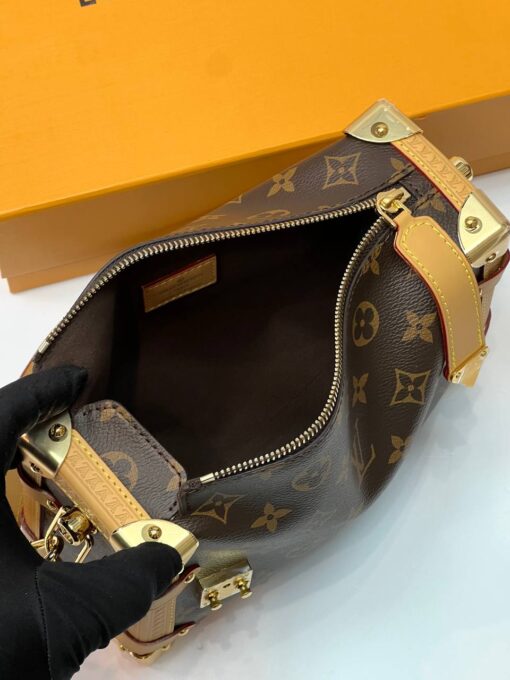 Женская сумка Louis Vuitton Side Trunk M46815 Premium 24/16/8 см коричневая - фото 7