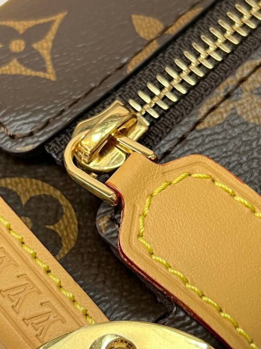 Женская сумка Louis Vuitton Side Trunk M46815 Premium 24/16/8 см коричневая - фото 10