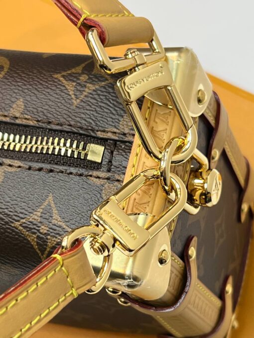 Женская сумка Louis Vuitton Side Trunk M46815 Premium 24/16/8 см коричневая - фото 12
