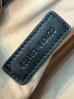 Женская сумка Gucci GG Marmont Premium 25/18/11 см чёрная