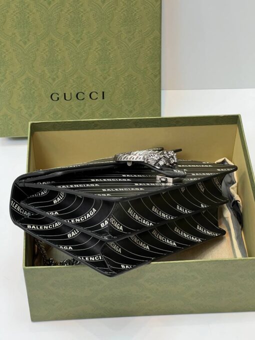 Сумка Gucci & Balenciaga Dionysus The Hacker Project Premium 27/16/9 см чёрная - фото 2