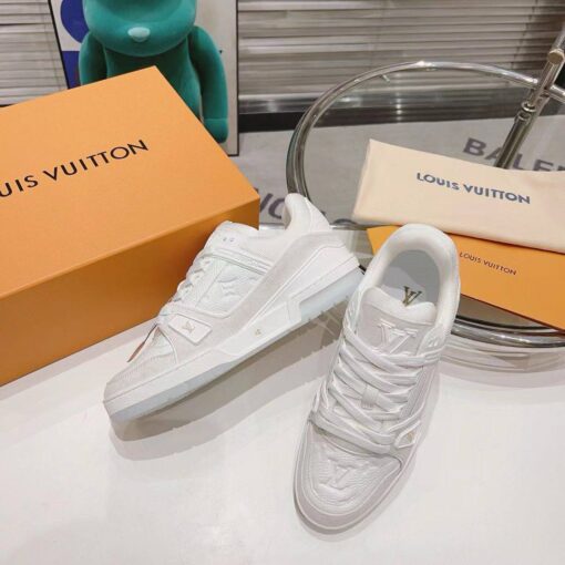 Кроссовки Louis Vuitton Trainer Premium A122324 White - фото 3