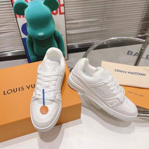 Кроссовки Louis Vuitton Trainer Premium A122324 White - фото 4