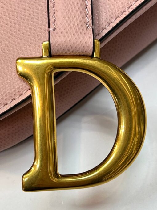 Женская сумка Christian Dior Saddle M0455CBAA Premium 25/20/7 см пудра - фото 3