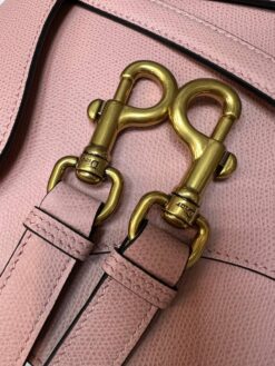 Женская сумка Christian Dior Saddle M0455CBAA Premium 25/20/7 см пудра