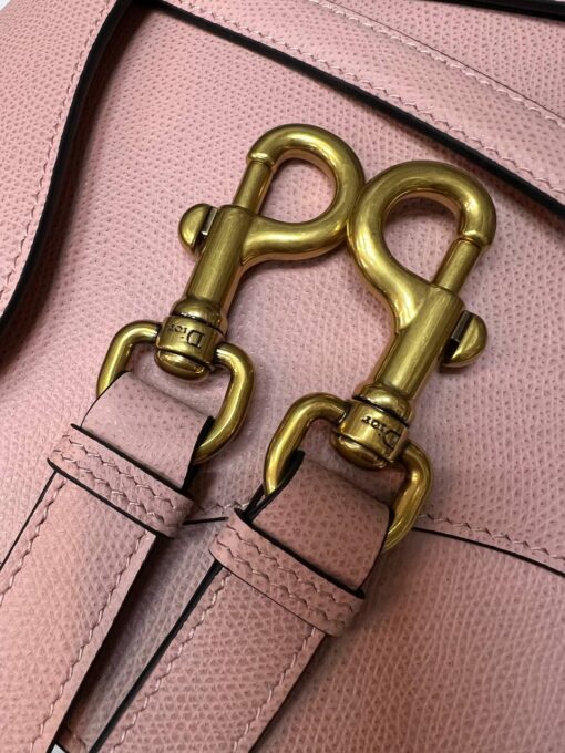 Женская сумка Christian Dior Saddle M0455CBAA Premium 25/20/7 см пудра - фото 5