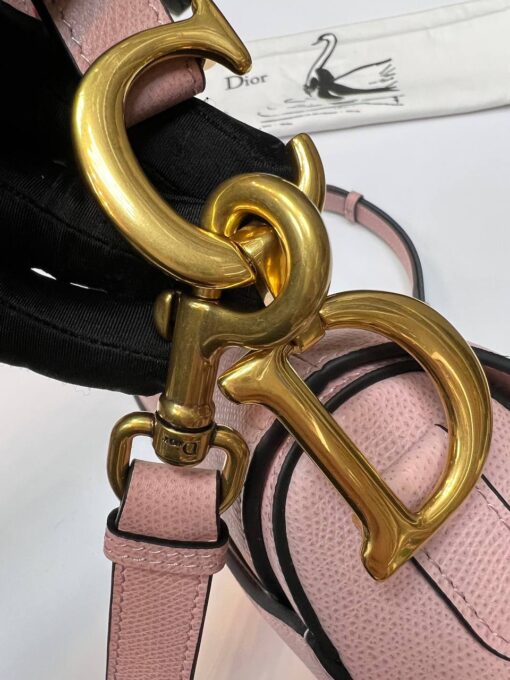 Женская сумка Christian Dior Saddle M0455CBAA Premium 25/20/7 см пудра - фото 7