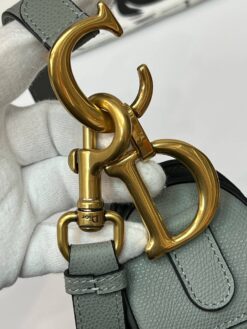 Женская сумка Christian Dior Saddle M0455CBAA Premium 25/20/7 см серая