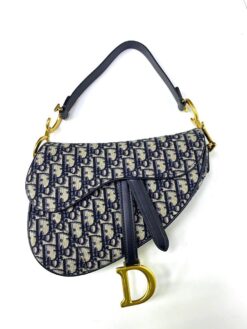 Женская сумка Christian Dior Saddle M0455CTZQ Premium 25/20/7 см жаккард