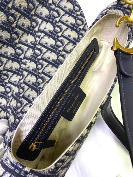 Женская сумка Christian Dior Saddle M0455CTZQ Premium 25/20/7 см жаккард - фото 6