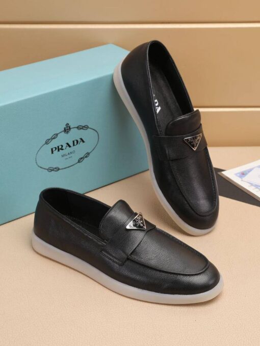 Туфли мужские Prada A122528 чёрные - фото 1