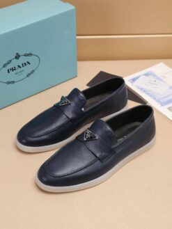 Туфли мужские Prada A122551 тёмно-синие