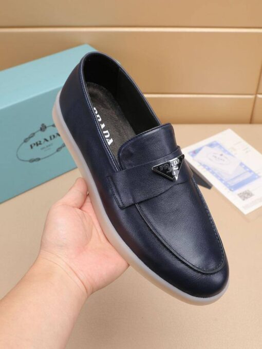 Туфли мужские Prada A122551 тёмно-синие - фото 5