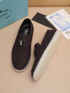 Туфли мужские Prada A122576 коричневые