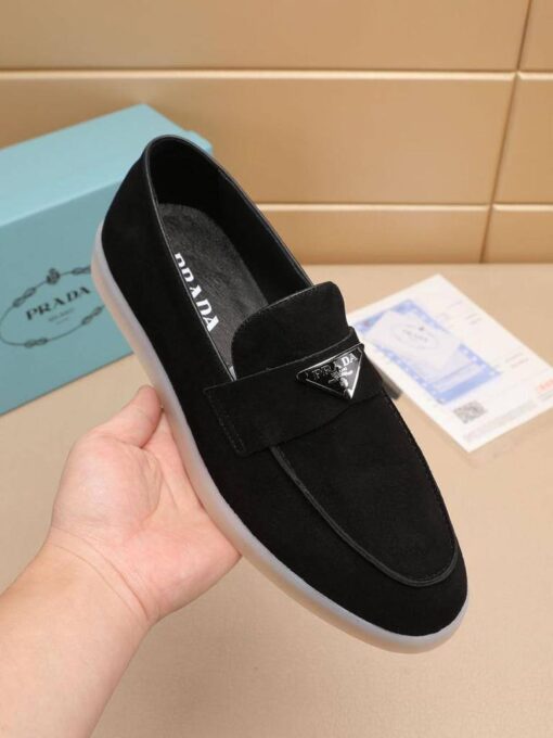 Туфли мужские Prada A122602 чёрные - фото 5