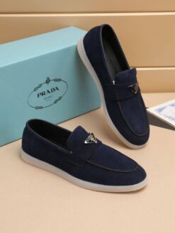 Туфли мужские Prada A122620 тёмно-синие