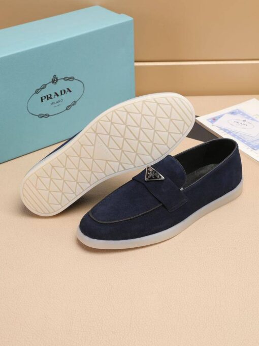 Туфли мужские Prada A122620 тёмно-синие - фото 5