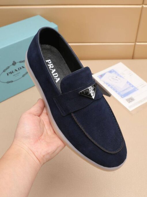 Туфли мужские Prada A122620 тёмно-синие - фото 7