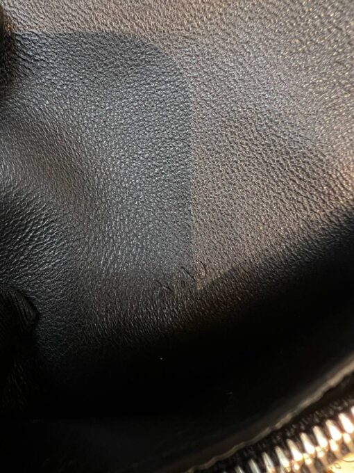 Кожаный кошелёк Hermes Premium 15/10 см чёрный (фурнитура золото/серебро) - фото 7