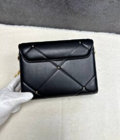 Женская сумка Louis Vuitton Twist MM M59029 Premium 23/15/10 см чёрная
