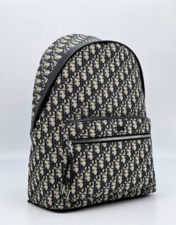 Рюкзак Christian Dior Jacquard Fabric A123142 чёрно-бежевый (ширина 25 и 30 см) - фото 9
