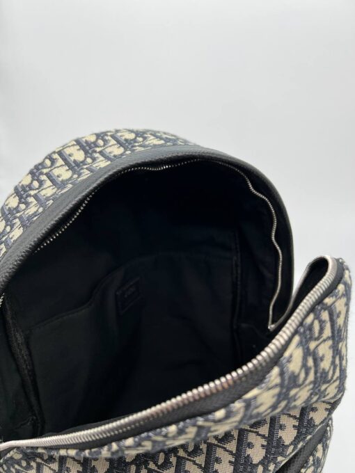Рюкзак Christian Dior Jacquard Fabric A123142 чёрно-бежевый (ширина 25 и 30 см) - фото 7