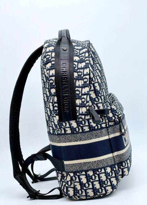 Рюкзак Christian Dior Jacquard Fabric A123142 сине-бежевый (ширина 25 и 30 см) - фото 4