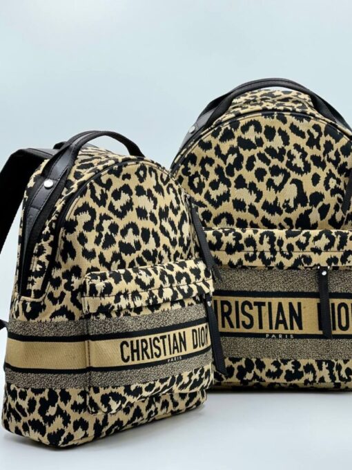 Рюкзак Christian Dior Jacquard Fabric A123164 леопардовый (ширина 25 и 30 см) - фото 1
