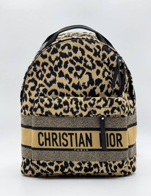 Рюкзак Christian Dior Jacquard Fabric A123164 леопардовый (ширина 25 и 30 см) - фото 2
